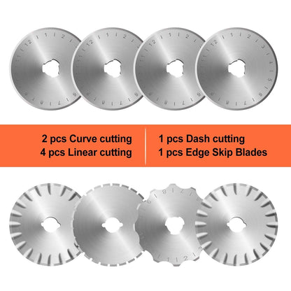 45mm Rotary Cutter Set with 8 Replacement Blades