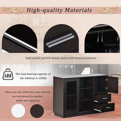 47" Console Dining Table Buffet Sideboard