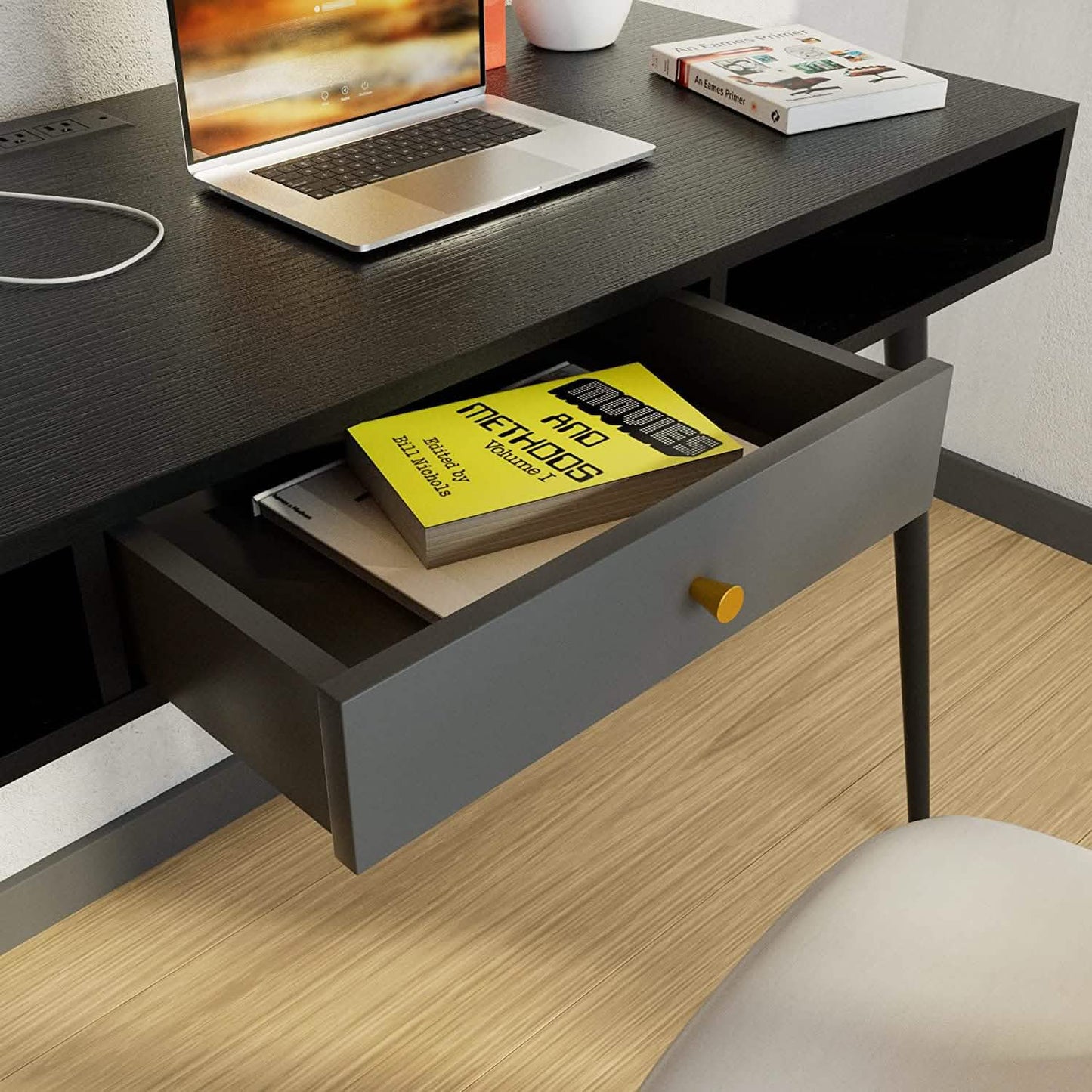 47" Mid Century Modern Desk