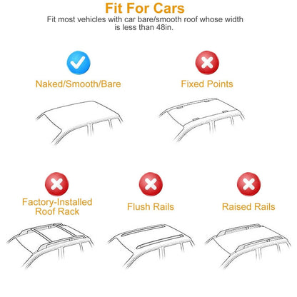 47.24-Inch Universal Top Roof Rack Cross Bar