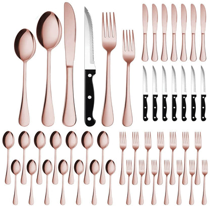 48-Piece: Stainless Steel Silverware Cutlery Set