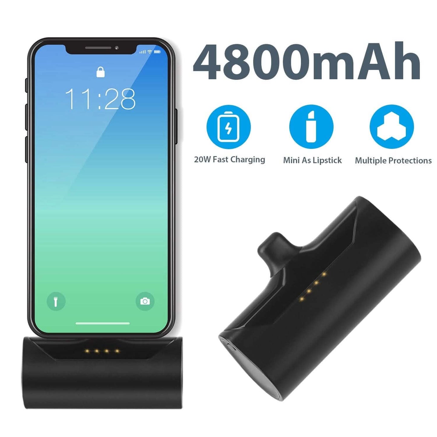 4800 mAh Mini Portable Power Bank