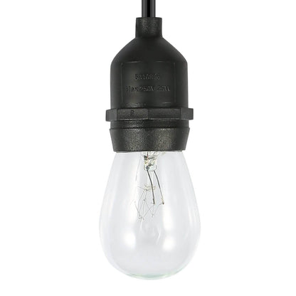 48ft Outdoor String Light Waterproof Patio String Lights Bulbs