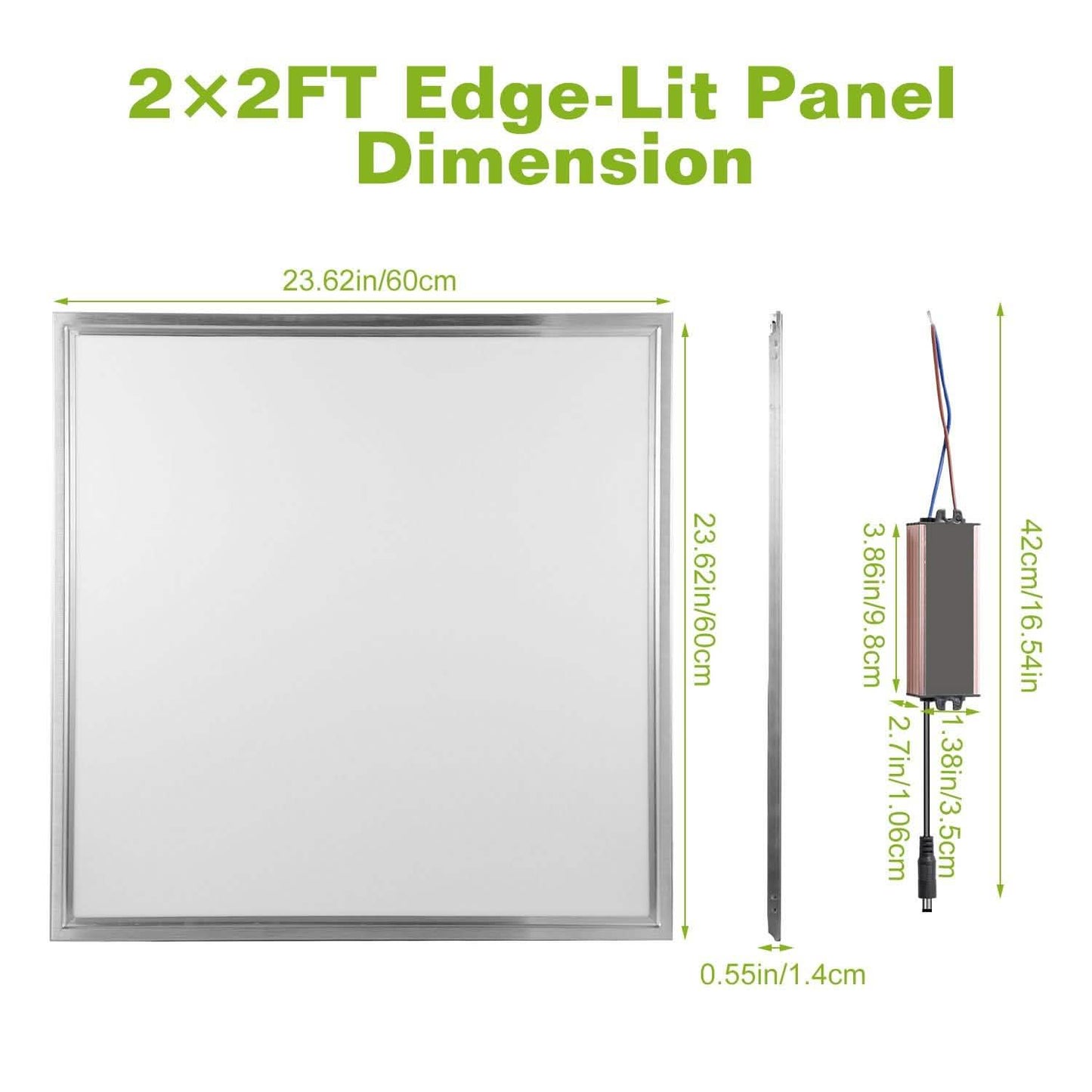 48W 2×2FT LED Panel Light 3200LM