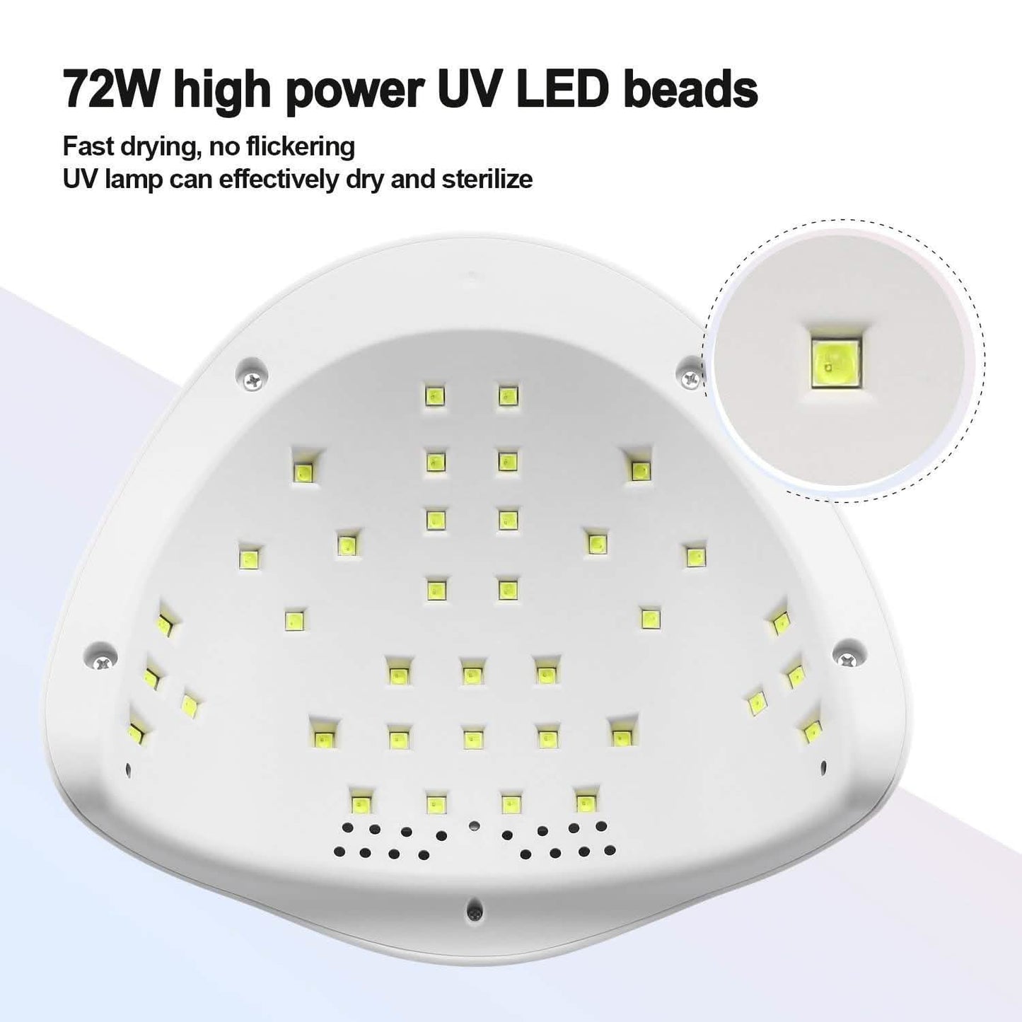 48W UV LED Gel Nail Lamp with 4 Timer