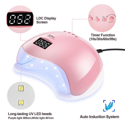 48W UV LED Gel Nail Lamp with 4 Timer