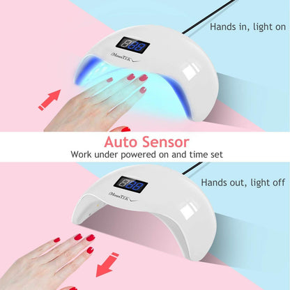 48W UV LED Nail Lamp Gel Polish Nail Dryer