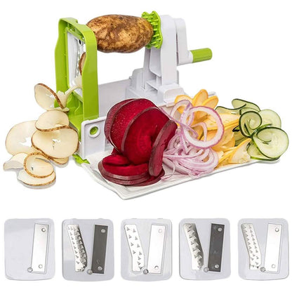 5-Blade Vegetable White Spiralizer and Slicer