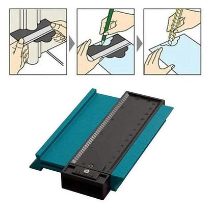 5" Contour Profile Gauge Tiling Laminate Tiles Edge Shaping Wood Measure Ruler