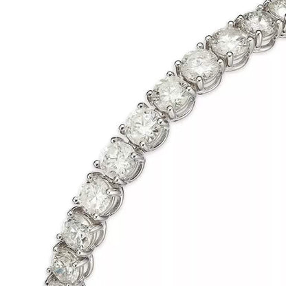 5 Cts Lab-Grown Round Brilliant Cut Diamonds Tennis Bracelet in 14K White Gold