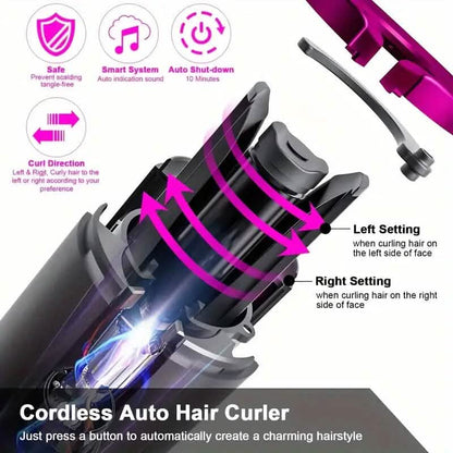 5 Heat Settings Auto-Curler for Luscious Locks