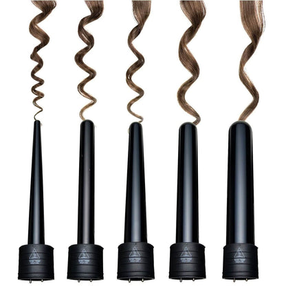 5-in-1 Curling Iron Wand Set Hair Curler Set With 5 Interchangeable Barrels Roller