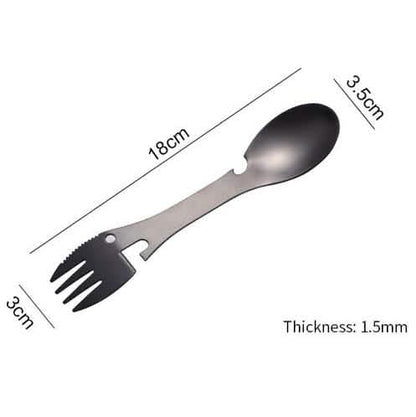 5-in-1 Multifunctional Stainless Steel Fork Knife Spoon Bottle Opener