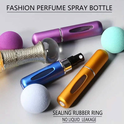 5-Pack: 0.17 Oz Matte Mini Perfume Atomizers