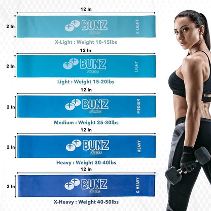 5-Pack: Bunz Fitness Booty Band