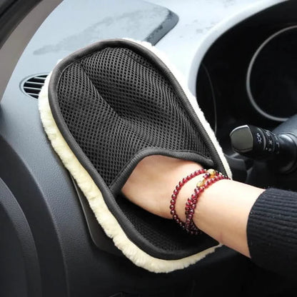 5-Pack: Car Styling Wool Soft Car Washing Gloves Cleaning Brush