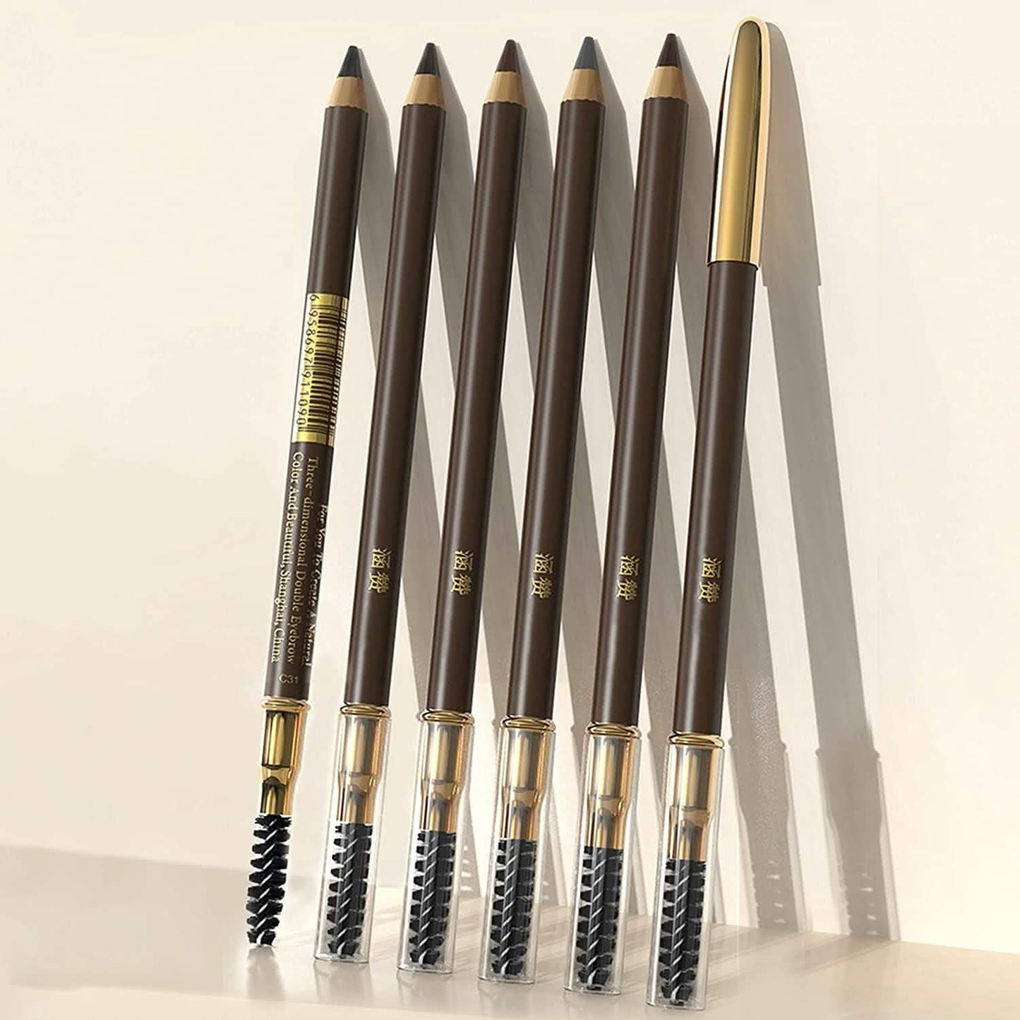5-Pack: Eyebrow Pencil Longlasting Waterproof Durable Liner