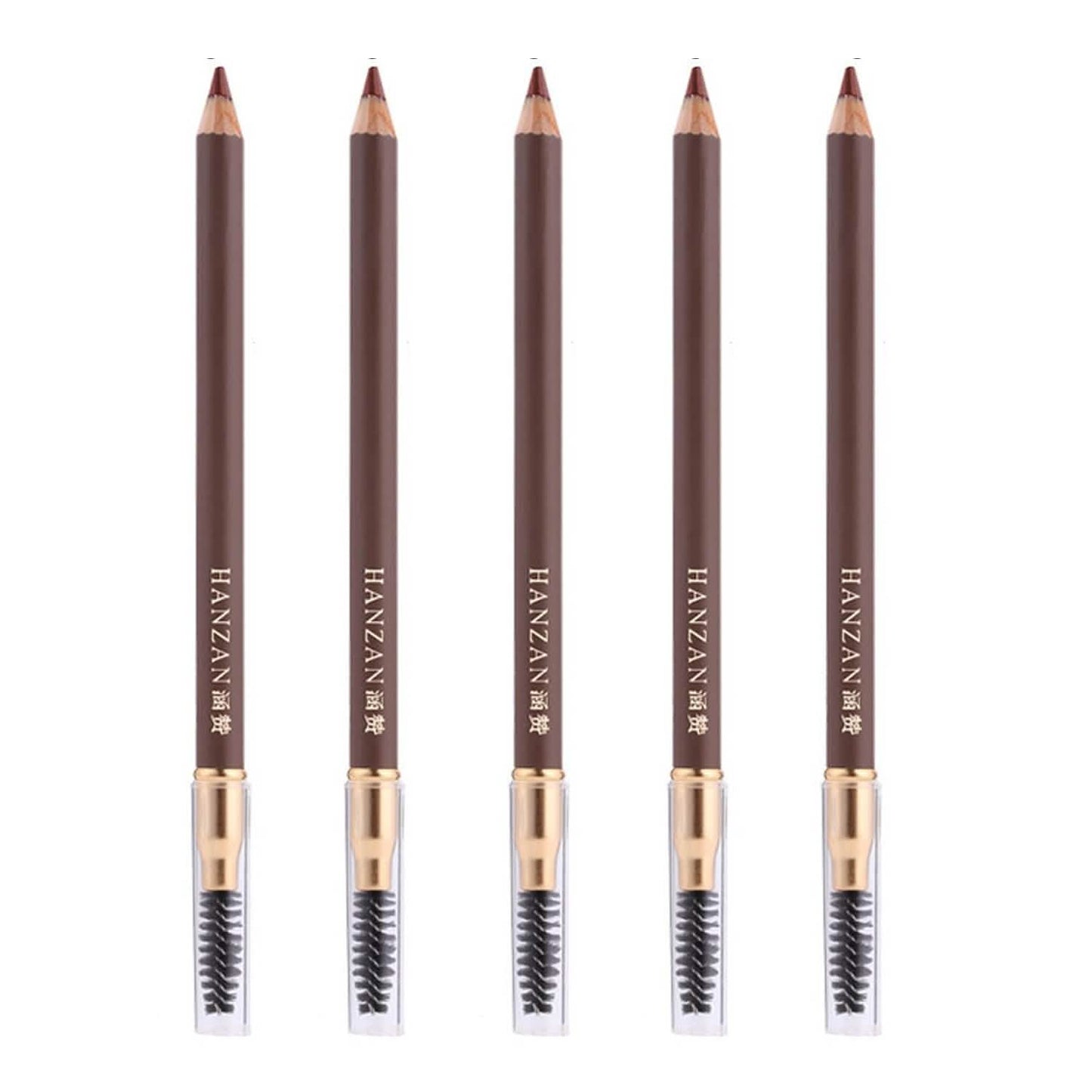 5-Pack: Eyebrow Pencil Longlasting Waterproof Durable Liner