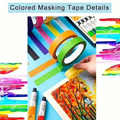 5-Pack:  Fluorescent Light Tape for Party Decorations, Birthdays & Crafts