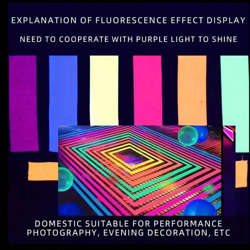 5-Pack:  Fluorescent Light Tape for Party Decorations, Birthdays & Crafts