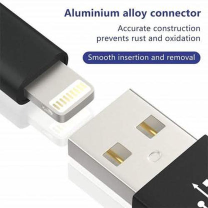 5-Pack: Heavy Duty Braided iPhone Lightning USB Cable Charger Cords