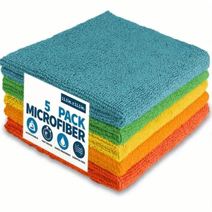 5-Pack: Household Cleaning Towel Set Non-Linting Cleaning Cloth