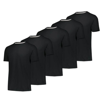 5-Pack: Men's Moisture-Wicking Active Athletic Performance Tees