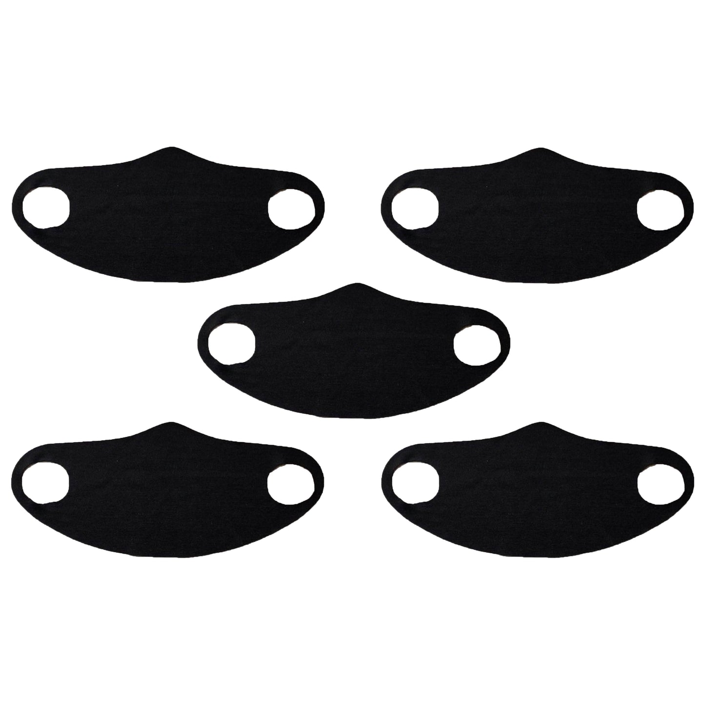 5-Pack: Men's & Women's Washable Reusable Stretch Fabric Seamless Face Mask