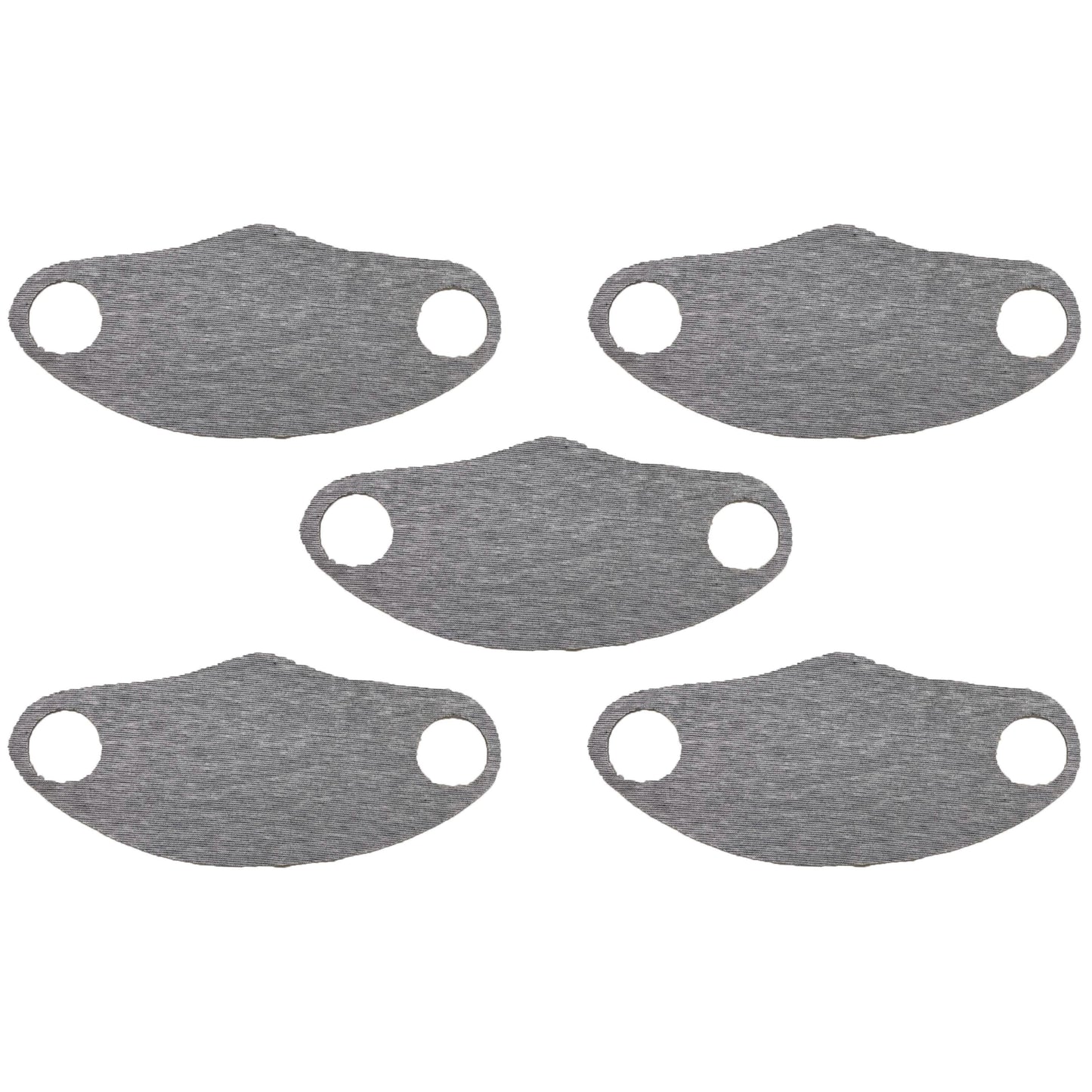 5-Pack: Men's & Women's Washable Reusable Stretch Fabric Seamless Face Mask