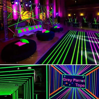 5-Pack: Neon Fluorescent Tape Set