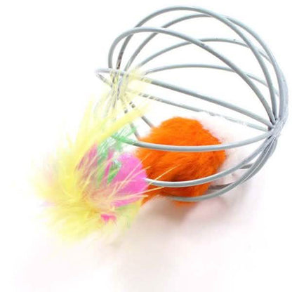 5-Pack: Pet Cat Kitten Playing Mouse Ball Cage