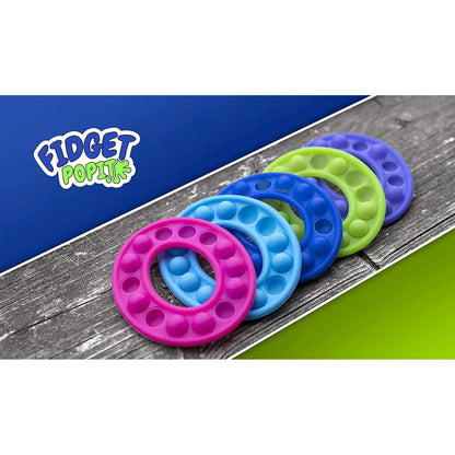 5-Pack: Pop It Fidget Toy Sensory Push Bubble Circle Pop Its