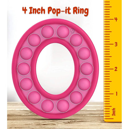 5-Pack: Pop It Fidget Toy Sensory Push Bubble Circle Pop Its