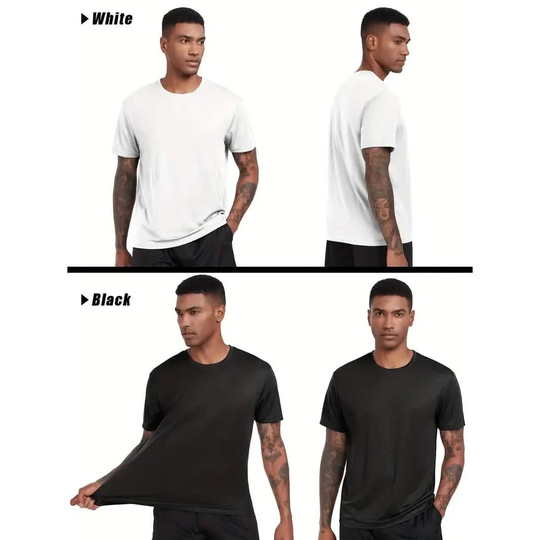 5-Pack: Quick Dry Men's T-Shirts Sport Short Sleeve