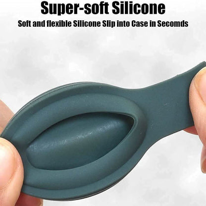 5-Pack: Silicone Airtag Holder with Anti-Lost Keychain