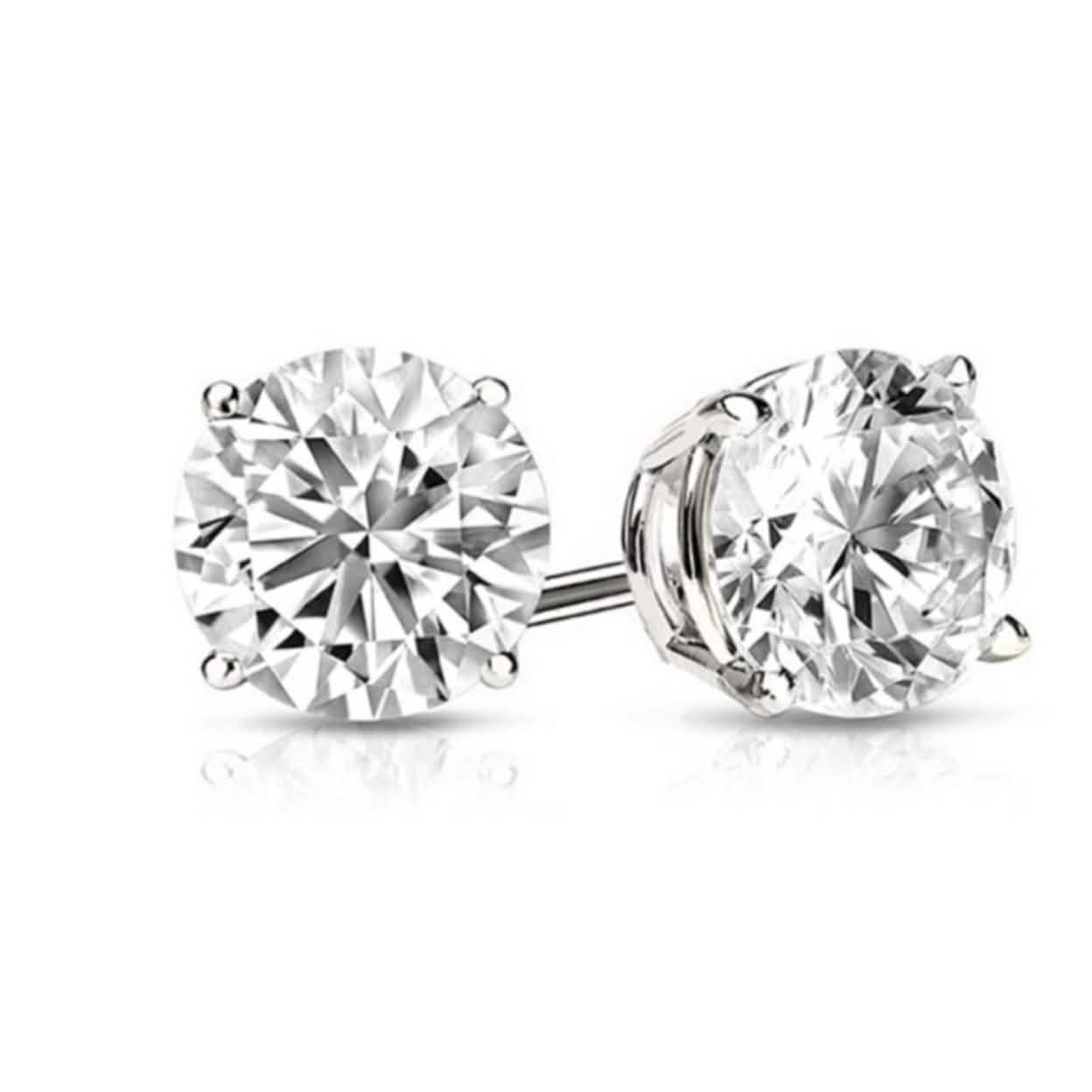 5-Pack: Swarovski Crystal Sterling Silver Stud Earrings For Women