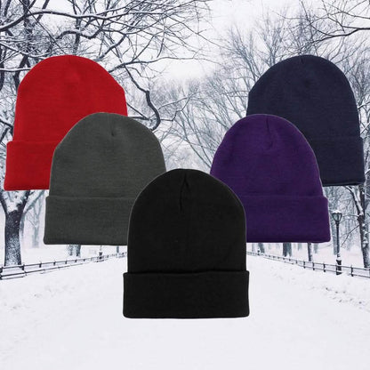 5-Pack: Thermal Windproof Winter Beanie Hat