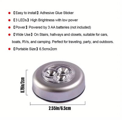 5-Pack: Touch Activated LED Lights