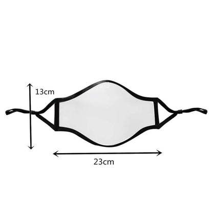5-Pack: Transparent Face Masks