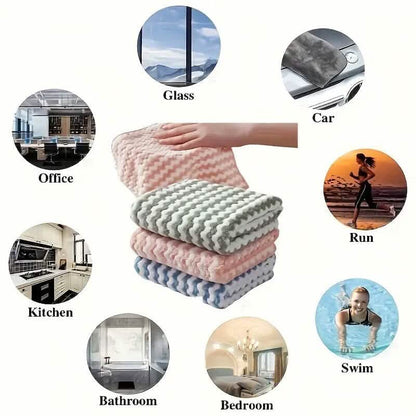 5-Pack: Ultra-Soft Microfiber Dish Cloths