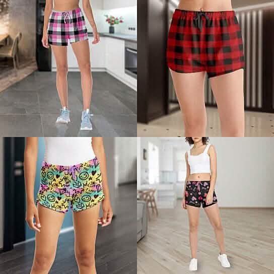 5-Pack: Women's Soft Comfy Printed Lounge Sleep Pajama Short