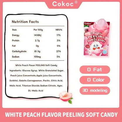 5-Packs: Fun Peeled Gummies - Mixed Styles, Different Flavors, Resealable Bags