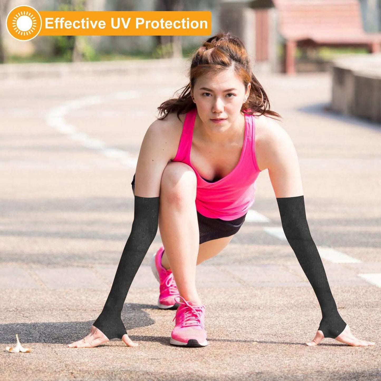 5-Pairs: Cooling Arm Sleeve Anti-UV Sun Protection