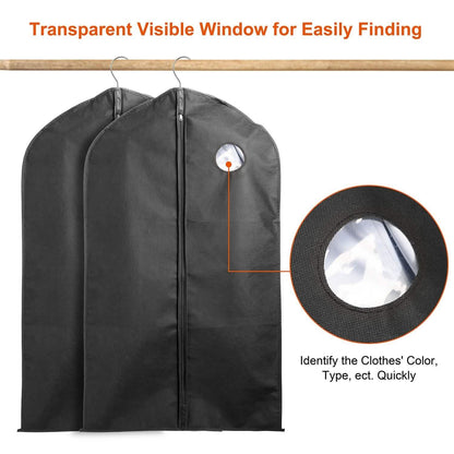 5-Piece: 39" Garment Bags Hanging Suit Bags Covers