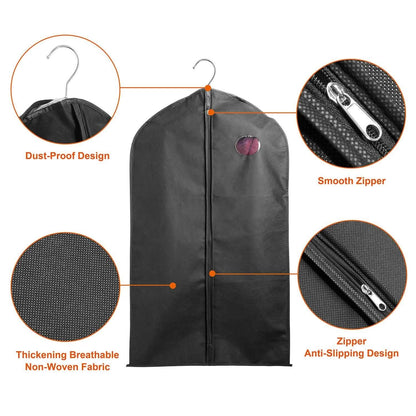 5-Piece: 39" Garment Bags Hanging Suit Bags Covers