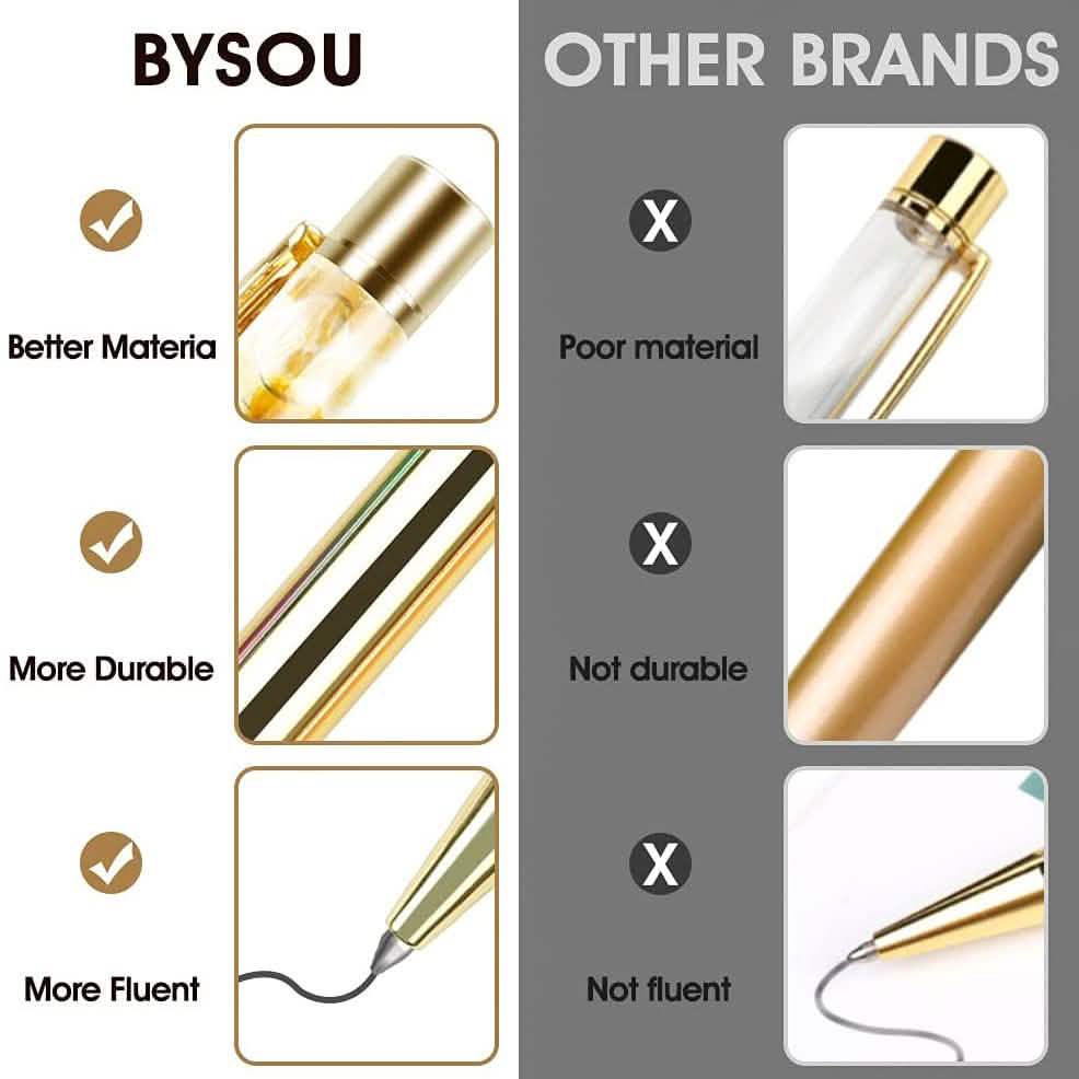 5-Piece: Bling Dynamic Liquid Ballpoint Pens