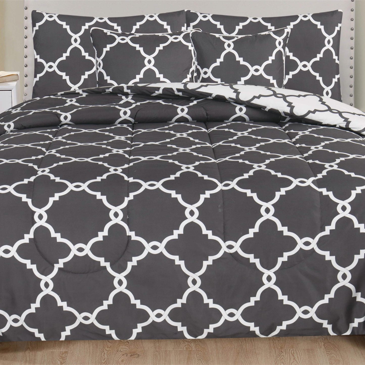 5-Piece: Reversible Comforter Set