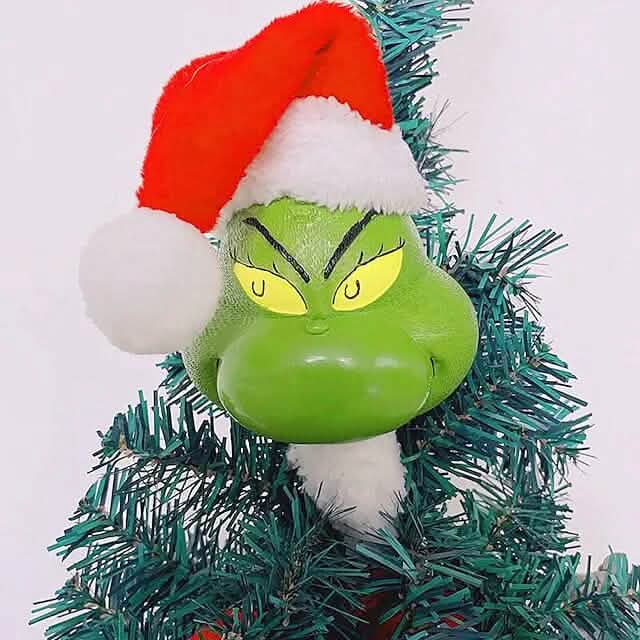 5-Piece Set: Grinch Christmas Tree Decorations, Elf Head, Christmas Tree Arms and Legs