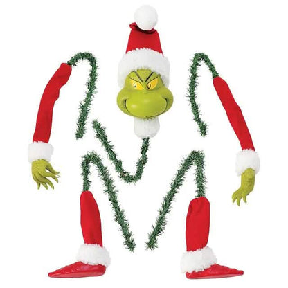 5-Piece Set: Grinch Christmas Tree Decorations, Elf Head, Christmas Tree Arms and Legs