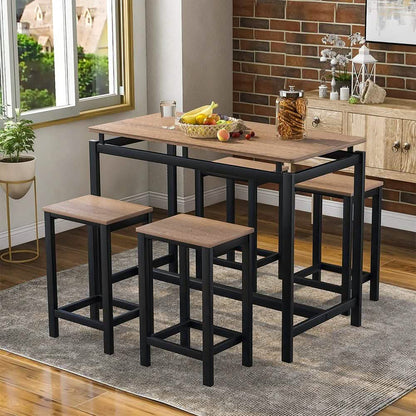 5-Piece Set: Kitchen Table and Chairs Set
